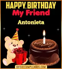 GIF Happy Birthday My Friend Antonieta